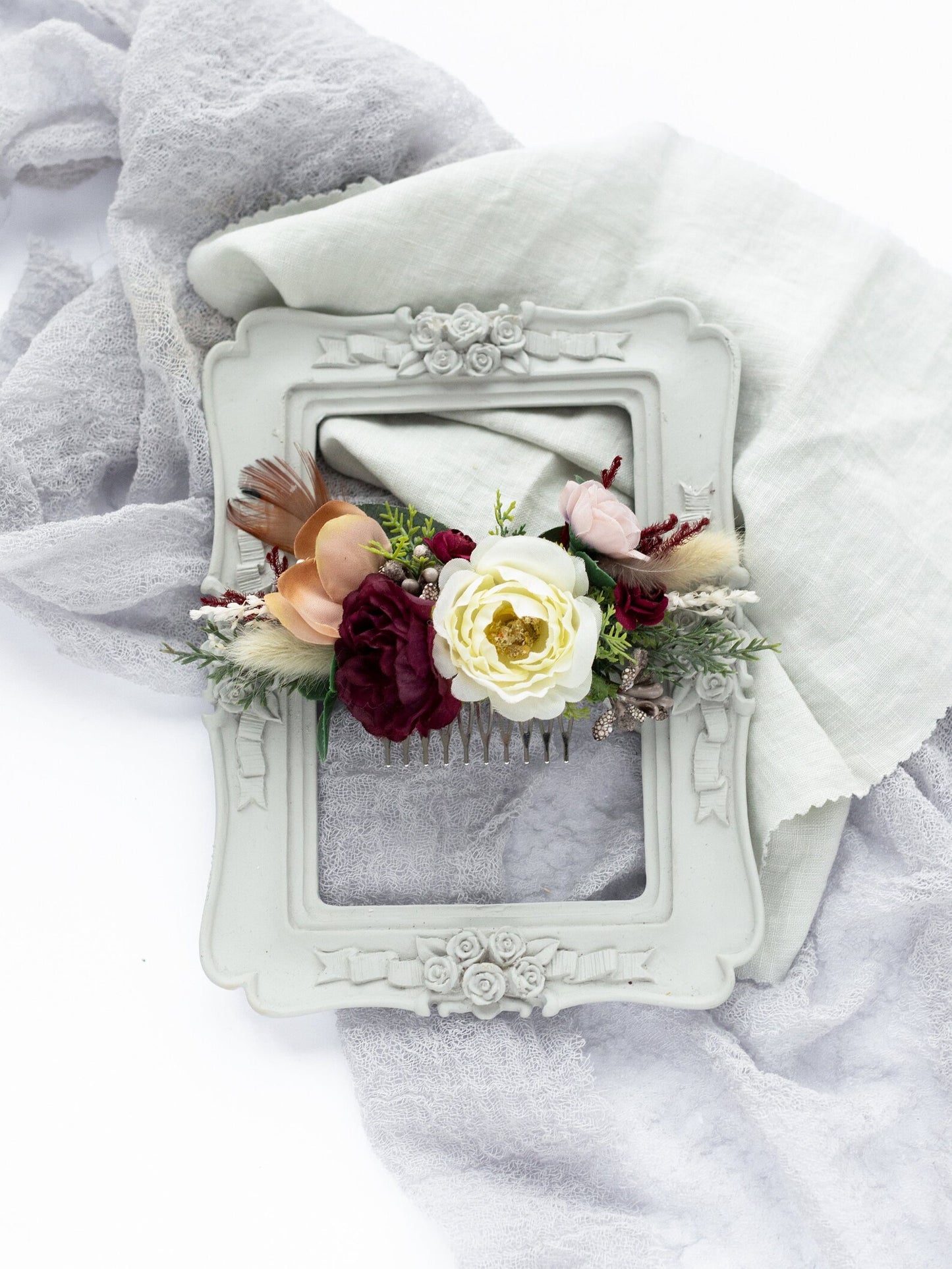 wedding flower comb, bridal flower comb, blush flower comb, boho flower comb, bridal flower comb, rustic wedding comb, bridesmaid comb, bride hair comb, holiday hair comb, burgundy floral comb, girl hair comb, nude flower comb, pastel flower comb, pink hair comb, greenery hair piece, mini hair comb, flower hair comb, orange flower comb, pink flower comb, gray flower comb, light pink comb, ivory hair piece, vintage bridal comb, outdoor wedding, floral comb bride