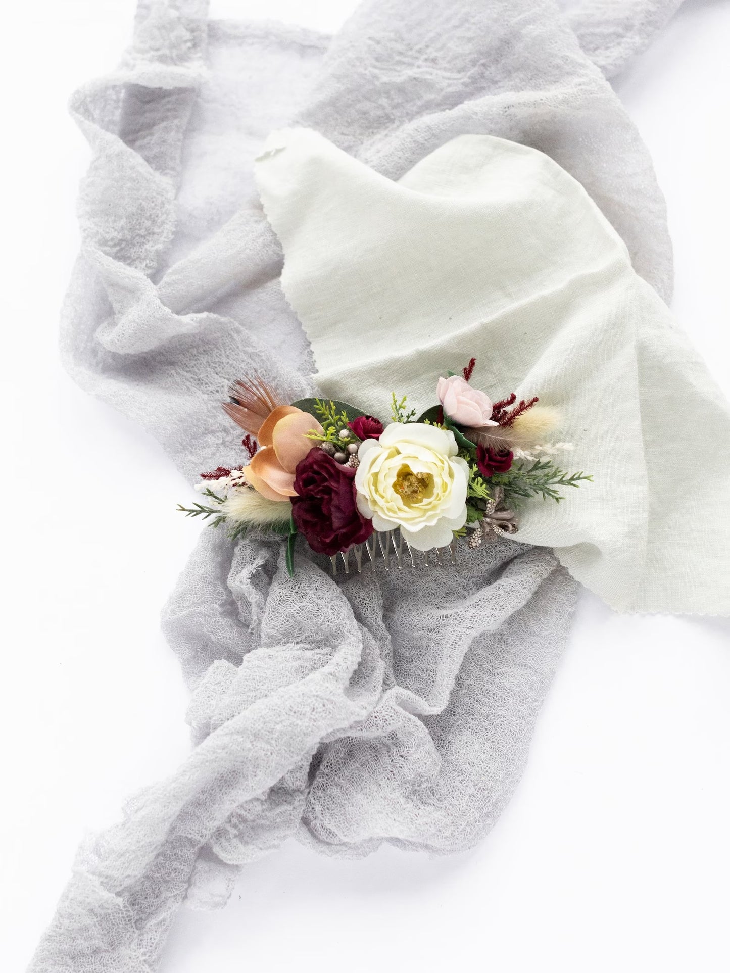 wedding flower comb, bridal flower comb, blush flower comb, boho flower comb, bridal flower comb, rustic wedding comb, bridesmaid comb, bride hair comb, holiday hair comb, burgundy floral comb, girl hair comb, nude flower comb, pastel flower comb, pink hair comb, greenery hair piece, mini hair comb, flower hair comb, orange flower comb, pink flower comb, gray flower comb, light pink comb, ivory hair piece, vintage bridal comb, outdoor wedding, floral comb bride