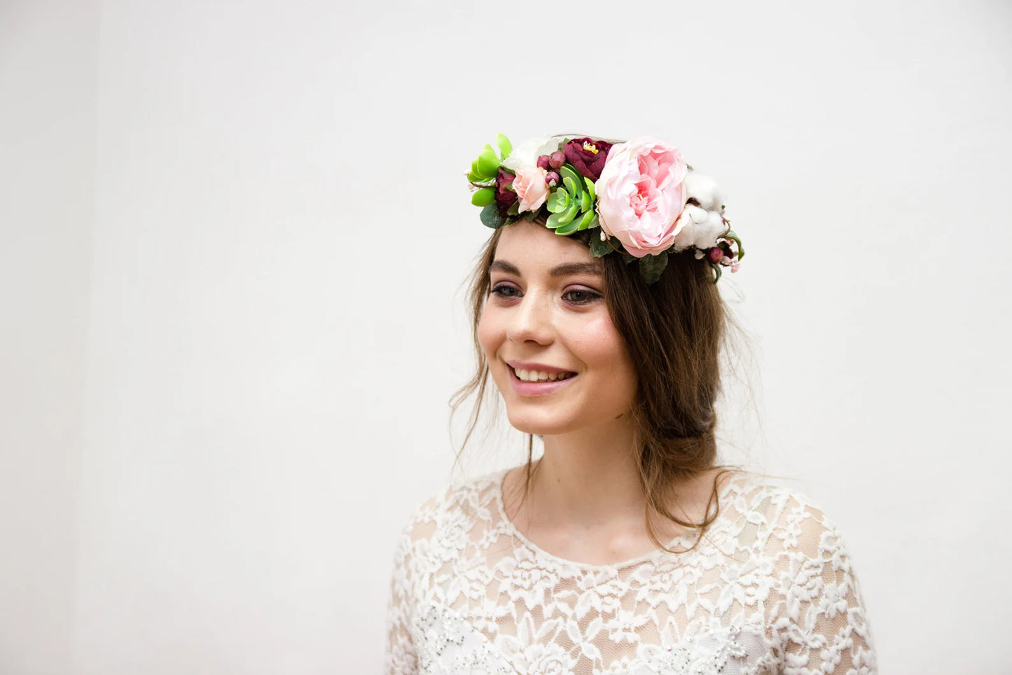 bridal flower crown, flower girl crown, flower crown, woodland crown, bridal floral crown, boho flower crown, eucalyptus crown, flower girl headband, baby flower crown, toddler crown, burgundy crown, toddler flower crown, pink flower crown, boho floral crown, fall flower crown, rustic flower crown, spring flower crown