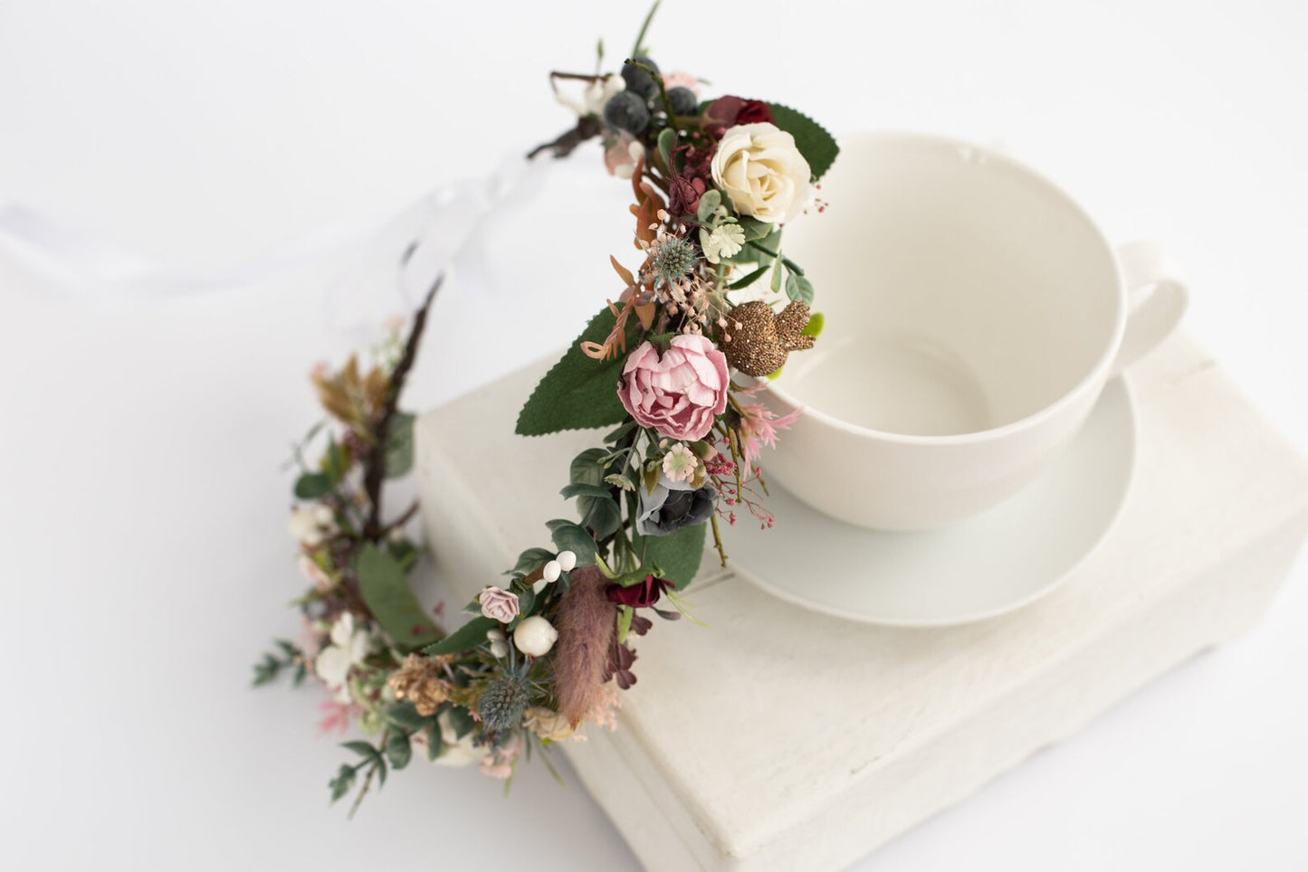 toddler floral crown, bridal flower crown, flower girl crown, flower crown, woodland crown, bridal floral crown, boho flower crown, eucalyptus crown, flower girl headband, baby flower crown, burgundy crown, pink flower crown, boho floral crown, fall flower crown, rustic flower crown, spring flower crown