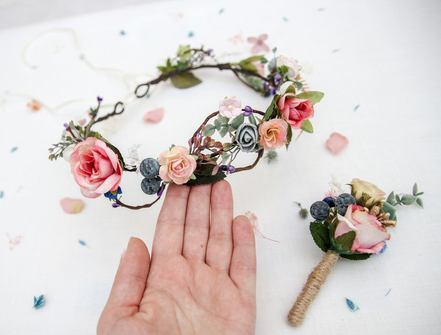 bridal flower crown, flower girl crown, flower crown, toddler flower crown, woodland crown, bridal floral crown, boho flower crown, eucalyptus crown, flower girl headband, baby flower crown, toddler crown, burgundy crown, pink flower crown, boho floral crown, fall flower crown, rustic flower crown, spring flower crown
