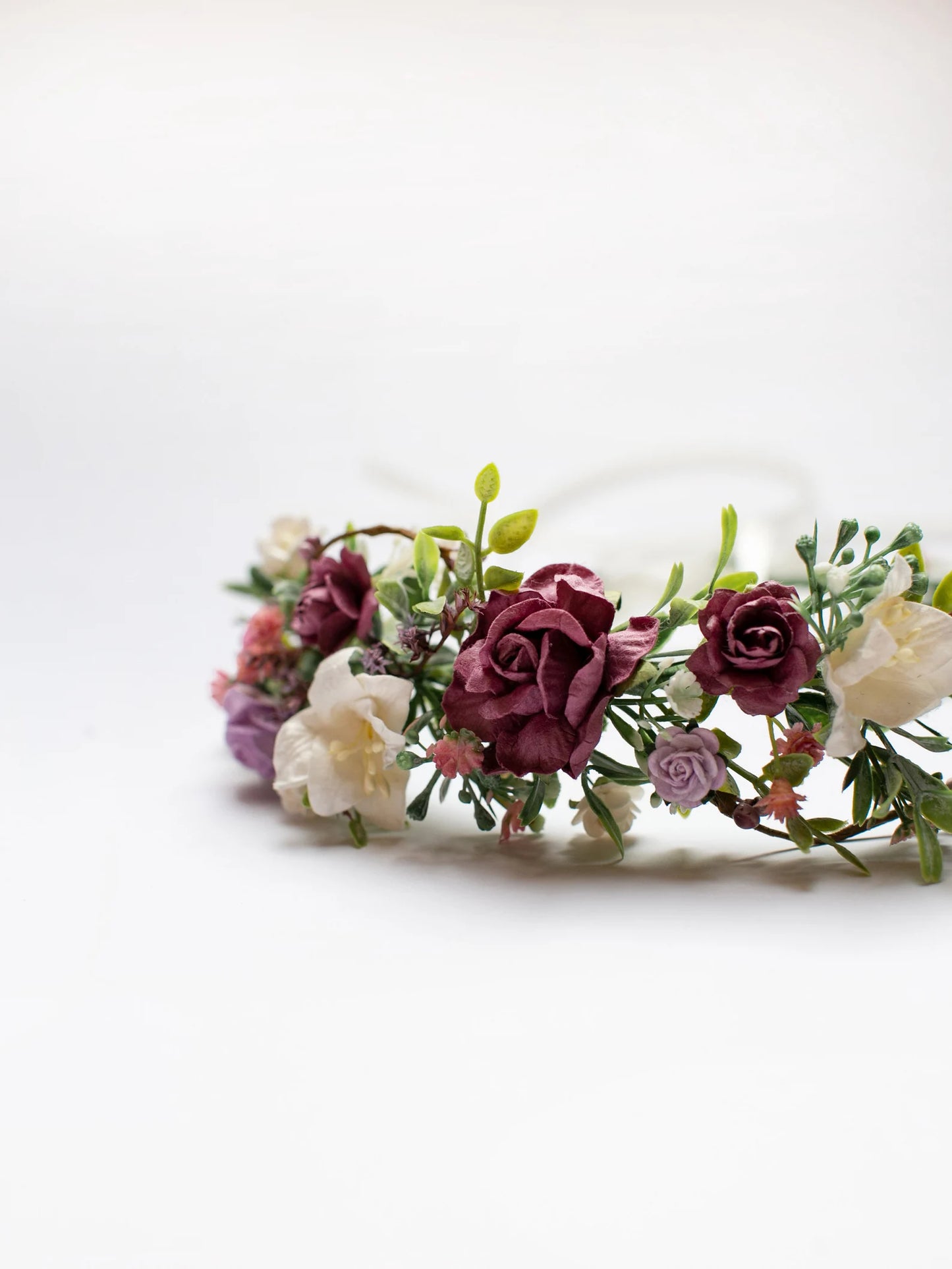 bridal flower crown, flower girl crown, flower crown, toddler flower crown, woodland crown, bridal floral crown, boho flower crown, eucalyptus crown, flower girl headband, baby flower crown, toddler crown, burgundy crown, pink flower crown, boho floral crown, fall flower crown, rustic flower crown, spring flower crown