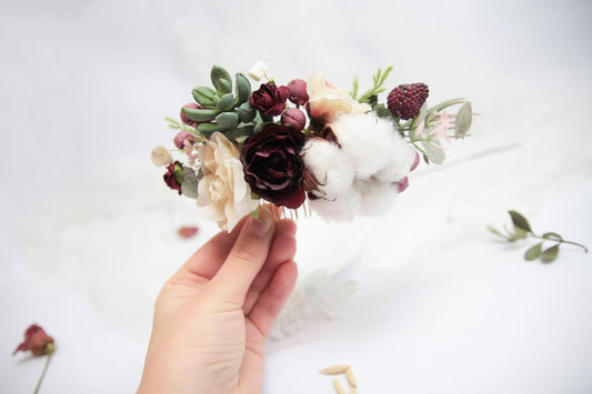 wedding flower comb, bridal flower comb, blush flower comb, boho flower comb, bridal flower comb, rustic wedding comb, bridesmaid comb, bride hair comb, holiday hair comb, burgundy floral comb, girl hair comb, nude flower comb, pastel flower comb, pink hair comb, greenery hair piece, mini hair comb, flower hair comb, orange flower comb, pink flower comb, gray flower comb, light pink comb, ivory hair piece, vintage bridal comb, outdoor wedding, floral comb bride