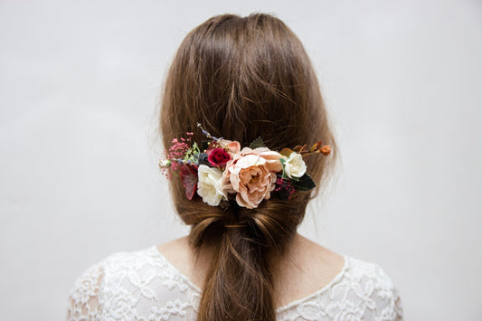 wedding flower comb, bridal flower comb, blush flower comb, boho flower comb, bridal flower comb, rustic wedding comb, bridesmaid comb, bride hair comb, holiday hair comb, burgundy floral comb, girl hair comb, nude flower comb, pastel flower comb, pink hair comb, greenery hair piece, mini hair comb, flower hair comb, orange flower comb, pink flower comb, gray flower comb, light pink comb, ivory hair piece, vintage bridal comb, outdoor wedding, floral comb bride