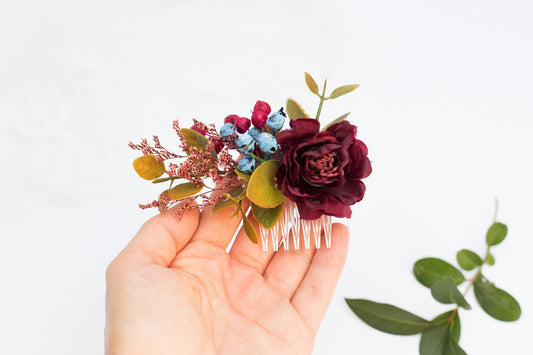 wedding flower comb, bridal flower comb, blush flower comb, boho flower comb, bridal flower comb, rustic wedding comb, bridesmaid comb, bride hair comb, holiday hair comb, burgundy floral comb, girl hair comb, nude flower comb, pastel flower comb, pink hair comb, greenery hair piece, mini hair comb, flower hair comb, orange flower comb, pink flower comb, gray flower comb, light pink comb, ivory hair piece, vintage bridal comb, outdoor wedding, floral comb bride