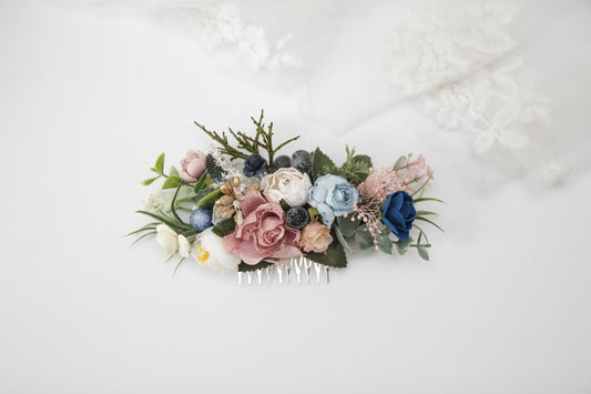 wedding flower comb, bridal flower comb, blush flower comb, boho flower comb, bridal flower comb, rustic wedding comb, bridesmaid comb, bride hair comb, holiday hair comb, burgundy floral comb, girl hair comb, nude flower comb, pastel flower comb, pink hair comb, greenery hair piece, mini hair comb, flower hair comb, orange flower comb, pink flower comb, gray flower comb, light pink comb, ivory hair piece, vintage bridal comb, outdoor wedding, floral comb bride