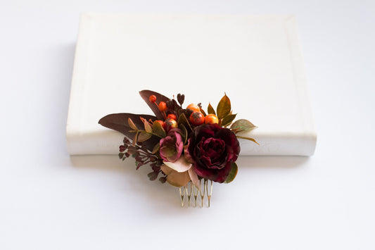 wedding flower comb, bridal flower comb, blush flower comb, boho flower comb, bridal flower comb, rustic wedding comb, bridesmaid comb, bride hair comb, holiday hair comb, burgundy floral comb, girl hair comb, nude flower comb, pastel flower comb, pink hair comb, greenery hair piece, mini hair comb, flower hair comb, orange flower comb, pink flower comb, gray flower comb, light pink comb, ivory hair piece, vintage bridal comb, outdoor wedding, floral comb bride