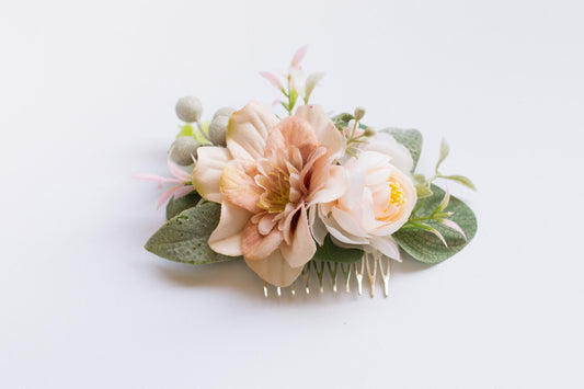 wedding flower comb, bridal flower comb, blush flower comb, boho flower comb, bridal flower comb, rustic wedding comb, bridesmaid comb, bride hair comb, holiday hair comb, burgundy floral comb, girl hair comb, nude flower comb, pastel flower comb, pink hair comb, greenery hair piece, mini hair comb, flower hair comb, orange flower comb, pink flower comb, gray flower comb, light pink comb, ivory hair piece, vintage bridal comb, outdoor wedding, floral comb bride