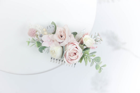 wedding flower comb, bridal flower comb, blush flower comb, boho flower comb, bridal flower comb, rustic wedding comb, bridesmaid comb, bride hair comb, holiday hair comb, burgundy floral comb, girl hair comb, nude flower comb, pastel flower comb, pink hair comb, greenery hair piece, mini hair comb, flower hair comb, orange flower comb, pink flower comb, gray flower comb, light pink comb, ivory hair piece, vintage bridal comb, outdoor wedding, floral comb bride