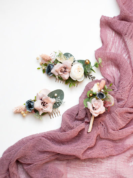 wedding flower comb, bridal flower comb, blush flower comb, boho flower comb, bridal flower comb, rustic wedding comb, bridesmaid comb, bride hair comb, holiday hair comb, burgundy floral comb, girl hair comb, nude flower comb, pastel flower comb, pink hair comb, greenery hair piece, mini hair comb, flower hair comb, orange flower comb, pink flower comb, gray flower comb, light pink comb, ivory hair piece, vintage bridal comb, outdoor wedding, floral comb bride