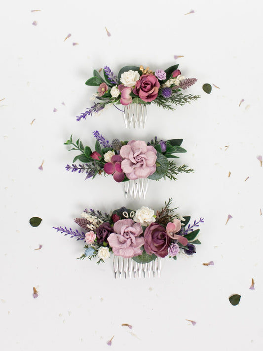 wedding flower comb, bridal flower comb, blush flower comb, boho flower comb, bridal flower comb, rustic wedding comb, bridesmaid comb, bride hair comb, holiday hair comb, burgundy floral comb, girl hair comb, nude flower comb, pastel flower comb, pink hair comb, greenery hair piece, mini hair comb, flower hair comb, orange flower comb, pink flower comb, gray flower comb, light pink comb, ivory hair piece, vintage bridal comb, outdoor wedding, floral comb bride