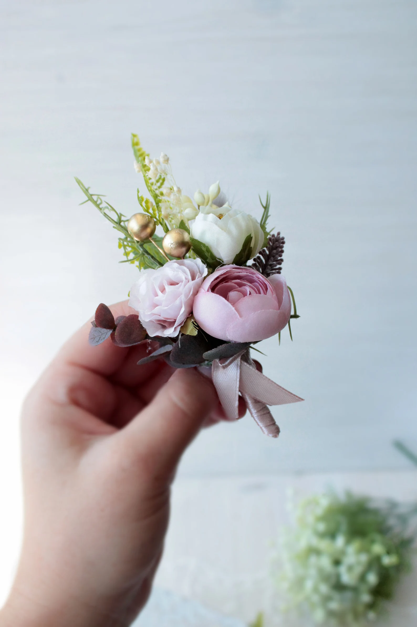Peony wrist discount corsage