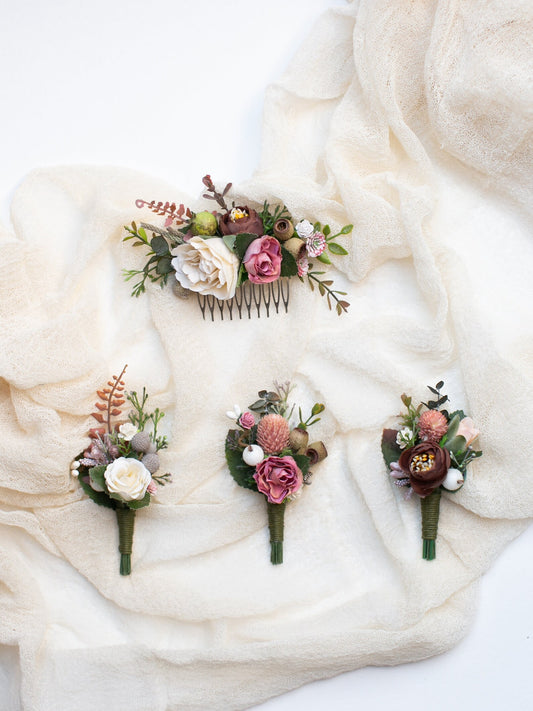 wedding flower comb, bridal flower comb, blush flower comb, boho flower comb, bridal flower comb, rustic wedding comb, bridesmaid comb, bride hair comb, holiday hair comb, burgundy floral comb, girl hair comb, nude flower comb, pastel flower comb, pink hair comb, greenery hair piece, mini hair comb, flower hair comb, orange flower comb, pink flower comb, gray flower comb, light pink comb, ivory hair piece, vintage bridal comb, outdoor wedding, floral comb bride