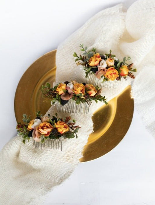 wedding flower comb, bridal flower comb, blush flower comb, boho flower comb, bridal flower comb, rustic wedding comb, bridesmaid comb, bride hair comb, holiday hair comb, burgundy floral comb, girl hair comb, nude flower comb, pastel flower comb, pink hair comb, greenery hair piece, mini hair comb, flower hair comb, orange flower comb, pink flower comb, grey flower comb, light pink comb, ivory hair piece, vintage bridal comb, outdoor wedding, floral comb bride