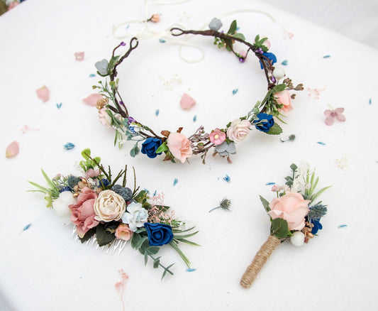 bridal flower crown, flower girl crown, flower crown, toddler flower crown, woodland crown, bridal floral crown, boho flower crown, eucalyptus crown, flower girl headband, baby flower crown, toddler crown, burgundy crown, pink flower crown, boho floral crown, fall flower crown, rustic flower crown, spring flower crown