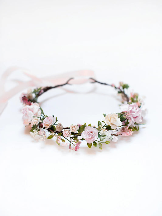 bridal flower crown, flower girl crown, flower crown, woodland crown, bridal floral crown, boho flower crown, eucalyptus crown, flower girl headband, baby flower crown, toddler crown, burgundy crown, toddler flower crown, pink flower crown, boho floral crown, fall flower crown, rustic flower crown, spring flower crown