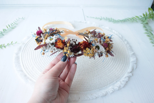 toddler floral crown, bridal flower crown, flower girl crown, flower crown, woodland crown, bridal floral crown, boho flower crown, eucalyptus crown, flower girl headband, baby flower crown, burgundy crown, pink flower crown, boho floral crown, fall flower crown, rustic flower crown, spring flower crown